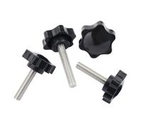 WANG TII DOO 4 Manopole di Serraggio A Stella M10, Manopola di Serraggio Esagonale in Plastica, Vite di Serraggio Manuale per Macchinari, Industria, Fai da Te,M10x50mm