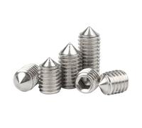 WANG TII DOO 40 Pezzi M5 304 in Acciaio Inossidabile con esagono Incassato, Viti a Testa affilata, manopole Allen per riparazioni domestiche e Attrezzature industriali,M5x16mm