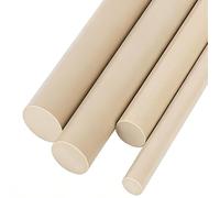 WANG TII DOO Asta Rotonda Peek 200mm di Lunghezza E 6-70mm di Diametro per Componenti di Macchine Industriali, Parti CNC di Precisione, Prototipi di Ingegneria,6mm*300mm 3pcs