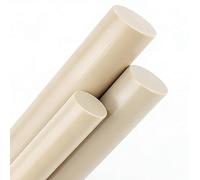 WANG TII DOO Asta Rotonda Peek 300mm di Lunghezza E 12-18mm di Diametro per Cuscinetti Ad Alte Prestazioni, Fabbricazione di Componenti di Guarnizioni Personalizzate,18mm*300mm 1pc