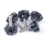 WANG TII DOO Manopole A Stella M5,Viti per Manopole in Bachelite A Sette Stelle in Acciaio Inossidabile 304,Manopole con Vite A Stella A Serraggio Manuale per Mobili E Attrezzature,M5x35mm