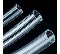 WANG TII DOO Tubing in PVC Morbido Trasparente di 5 Metri in Rotolo, Diametro Interno 10-12mm, Tubo Chiaro Flessibile per Connessione di Apparecchiature,11mm×14mm