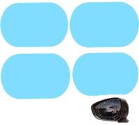 WANGAIDCE 4 Pezzi Pellicola Pioggia Retrovisore per FO-rd Focus Fiesta Kuga Fusion Edge ST-Line S-Max ST, Protezione Specchietto Laterale Anti-Appannamento