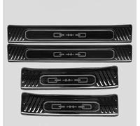 WANGAIDCE 4 Pezzi Protezioni per Battitacco in Acciaio Inox per Auto 2021-2024 2025 Nissan Rogue, Protezione Soglia Portiera Anteriore e Posteriore, Protezione Pedale Auto,Black