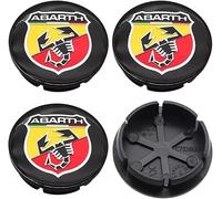 WANGAIDCE Confezione da 4 Coprimozzi per Abarth 595 695 50mm, Coprimozzi Ruota, Copricerchi, Coprimozzi, Coprimozzi Ruota ABS, Coprimozzo Ruota, Nero