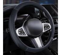 WANGAIDCE Coprivolante Auto per Land Rover Freelander II 2006-2010, Coprivolante Antiscivolo Protettivo per Auto 37-38cm Copri Volante(1Pcs)