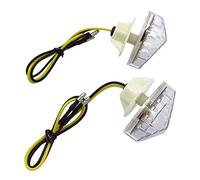 WANGBINGXING Frecce Moto 2 PCS Illuminazione Motocicletta Girare Le luci del Segnale di Ciglia for la Uso Adatto for Honda CBR 600 RR CBR600 F4 F 4i CBR900 CBR919 CBR600RR 900 Frecce LED Moto(White)
