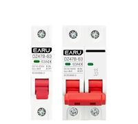 WANGBINGXING Interruttore Magnetotermico Interruttore Automatico MCB DZ47 DC 12V 24V 48V 36V DC, Interruttore di Protezione del Polo Positivo e Negativo DC(2P,32A)