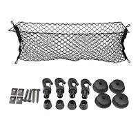 WANGBINGXING Rete Bagagliaio Auto Auto Universale Trunk Reach Cargo Bagagli Nylon Elastic Mesh 90x30 cm/40x110 CM Porta Netto con 4 Ganci di plastica Tasca Nuova(Long 110 CM)