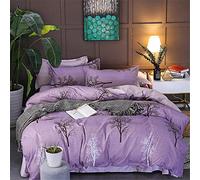 WANGCAN Set Letto Matrimoniale | 4 Pezzi di Copripiumino in Microfibra | Lenzuola e 2 federe|a Quattro Pezzi stampatoC-1 200x230cm+230x230cm+(48x74) cmx2