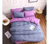 WANGCAN Set Letto Matrimoniale | 4 Pezzi di Copripiumino in Microfibra | Lenzuola e 2 federe,C-26 Normale in Quattro Pezzi 180x220 cm + 230x230 cm + (47x74) x2 cm