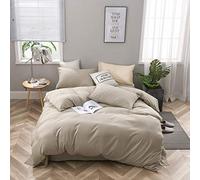 WANGCAN Set Letto Matrimoniale | 4 Pezzi di Copripiumino in Microfibra | Lenzuola e 2 federe,Quattro Pezzi C-31 180x220 cm + 230x230 cm + (47x74) x2 cm