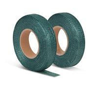 WangCang Confezione da 2 Nastro per Fissare l'Albero 3 cm x 50 m Rotolo di Legami per Alberi Nastro per Piante in Polietilene Cordone per Piante per Giardino (3 cm x 50 m)