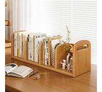 WANGCEPLSD Scaffale Scrivania da Dormitorio da 65 Cm, Libreria Scrivania in Legno di Caucciù, Libreria Piccola, per Ufficio Domestico, Dormitorio, Senza Installazione, Stoccaggio Verticale(Yellow)