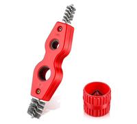 WANGCL 1 Set Pulitore di Rame Sbavatura Strumento 4 in 1 Tubo Sbavatura Spazzola+Alesatore per Tubi in PVC Tubi di Alluminio Tubo di Rame Strumento di Smusso