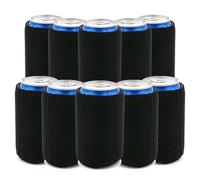 WANGCL 10 custodie per lattine Isolate per lattine di Birra e scatole di Raffreddamento, Pieghevoli, riutilizzabili, per casa, Ufficio, Bar, Compleanni, Matrimoni, Feste