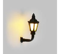 WANGCL 10Pcs LED Modello Ferroviario Luci Da Parete Mini Street Light Modello Ferroviario Treno Lampada per la Decorazione Della Casa Delle Bambole Micro Paesaggio Accessori Illuminazione