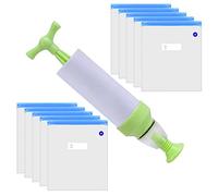 WANGCL 10Pcs Stampante 3D Filamento Vuoto Compressione Riutilizzabili Sacchetti di Immagazzinaggio con Pompa di Aria Manuale per Filamento Stoccaggio 30x34cm