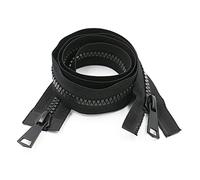 WANGCL 2 Pezzi # 15 39 Pollici Due Vie separazione Cerniera Grande plastica per Cucire Cappotto Parka Piumino Resistente Resina Cerniere Bulk (100 cm)