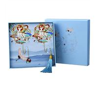 WANGCL 2 Pezzi Segnalibro in Metallo, Segnalibri Vintage Classici Segnalibri per Pagine del Libro Ciondoli con Nappa Dorata con Confezione Regalo per Lettore Donne e Bambini (Alce)