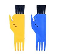 WANGCL 2 Pezzi Spazzola per la Polvere per Aspirapolvere, Spazzola per la Pulizia del Robot Spazzante Facile da Installare Lavabile per Robot Spazzare per Robot Spazzare (Giallo + Blu)