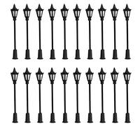 WANGCL 20PCS Plastica LED Mini Lamppost Street Ho OO Scala 1/100 per Sandboxes Giardini Miniatura Città Modello