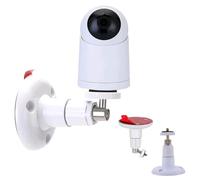WANGCL 2Pack Adesivo Montaggio A Parete 360 Gradi Regolabile Staffa Senza Viti per La Telecamera di Sorveglianza Ad Anello Senza Forare