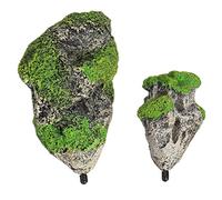 WANGCL 2Pcs Acquario Artificiale Roccia Galleggiante Roccia Pietra Artificiale Galleggiante per Acquario Decorazione Serbatoio di Pesce Ornamento