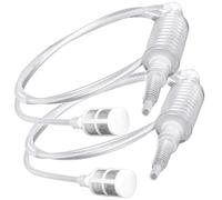 WANGCL 2pcs Brew Syphon Filtro Tubo Tubo Tubo Manuale Fai da Te Vino Pompa Sifone Sifone Tubo Filtro Vino Birra Produzione Strumento Dimensioni Circa 2m/6.56ft
