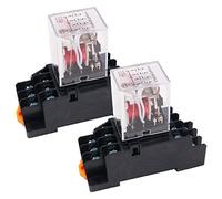WANGCL 2PCS Mini AC 24V Relè Interruttore Elettromagnetico 8Pin DPDT Relè 2NO+2NC con Indicatore LED