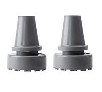 WANGCL 2pcs piedini in gomma per bastone da passeggio antiscivolo punta in gomma accessori diametro interno 19 mm (grigio)