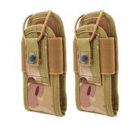 WANGCL 2PCS Walkie Talkie Holder Walkie Talkie Holster Multi-Function Pouch Custodia per Polizia Vigile del Fuoco Ufficiale di Sicurezza, Caccia, Escursionismo attività all'aperto