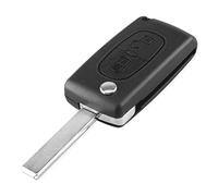 WANGCL 3 pulsanti Flip Remote Key Fob sostituzione compatibile con Peugeot 107 207 307 407 607 208 308 408 CE0536 (con scanalatura con supporto batteria