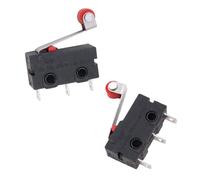 WANGCL 50PCS Micro Interruttore Mini Finecorsa Leva Lunga Cerniera con Puleggia Interruttore Tattile Sensibile 3Pin per Computer Mouse Elettronica Automotive, Comunicazione Test Attrezzature ECC