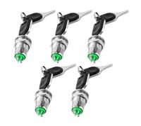 WANGCL 5PCS Interruttore di Blocco a Chiave Elettrico Interruttore a Chiave Interruttore a Chiave in Metallo Interruttori rotanti a 2 Pin con Chiavi abbinate per Telefono Guardaroba Meter Box ECC