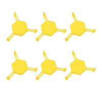 WANGCL 6 Organizer per Tazze da caffè e portaoggetti da Cucina, Organizer espandibile impilabile per Tazze da tè e Tazze da caffè, Risparmiare Spazio (Giallo)