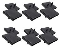 WANGCL 6 Pezzi di Tappi centrali per doghe da Letto, per Letti Singoli e matrimoniali, 65 mm x 9 mm, Colore: Nero