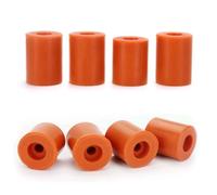 WANGCL 8 pezzi per stampante 3D riscaldata parti in silicone livellamento solido supporto per letto focolaio resistenza al calore per CR-10 Ender 3 Bottom Connect (marrone, 0,63 pollici)