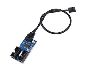 WANGCL 9 Pin USB 2.0 Header USB Header Splitter 1 a 2 Hub di Estensione Splitter Adattatore Porta Moltiplicatore