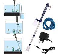 WANGCL Batteria elettrica Automatica Kit per la Pulizia della Ghiaia dell'acquario Filtro sifone con rondella per Sabbia Fresca adattata con Adattatore