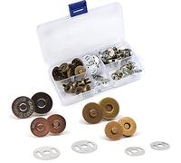 WANGCL Bottoni magnetici per Borse, 20 Set da 14 mm e 18 mm, Chiusura a Bottone in Metallo, per Fai da Te, Cucito, Borse, Vestiti e Borse in Pelle
