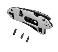 WANGCL Chiave Multiuso con 7 Strumenti Strumento Portatile Pieghevole Multifunzionale Regolabile Multiuso in Acciaio Inossidabile