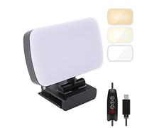 WANGCL Con supporto per videoconferenza illuminazione piccola luce zoom con 3 modalità di luce per la registrazione video, make up ecc (USB dimmerabile)