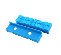 WANGCL Confezione da 2 Cuscinetti magnetici per morsa da 5 Pollici con Design Multi-scanalatura, in Gomma TPU Resistente, morsa Universale Ganasce morbide