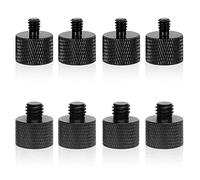 WANGCL Confezione da 8 adattatori per Microfono da 3/8 Maschio a 1/4 Femmina e 1/4 Maschio a 3/8 Femmina Adattatore a Vite per Fotocamera treppiede Supporto Microfono Supporto Microfono