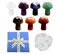 WANGCL Cristalli curativi Set di Funghi, Cristalli curativi Naturali e Pietre Chakra, Pietre di cristalloterapia per Meditazione, energia curativa, Equilibrio dei Chakra del Reiki
