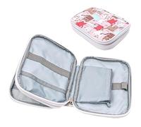 WANGCL Custodia portatile per uncinetti con tasche a rete, organizer per uncinetti per accessori e forniture (solo borsa)