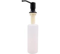 WANGCL Dispenser di Sapone per lavello da Cucina da 300 ml, in Acciaio Inox Ricaricabile, per Doccia, Cucina, Dispenser di Sapone e lozioni, per lavello, Colore: Nero