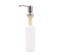 WANGCL Dispenser di sapone per lavello da cucina Set da 300 ml in acciaio inossidabile ricaricabile per doccia Cucina/Dispenser di sapone Dispenser di sapone per la casa cucina lavandino-nastro