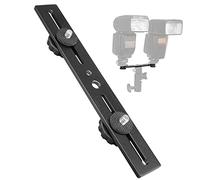WANGCL Doppia Staffa Flash Doppia Staffa di Montaggio Treppiede 1/4 "Dual Camera Mount Flash Extension Bar 8 "Doppia Staffa Treppiede per Fotocamera